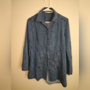 Soft Surroundings Denim Blouse/Jacket size S
